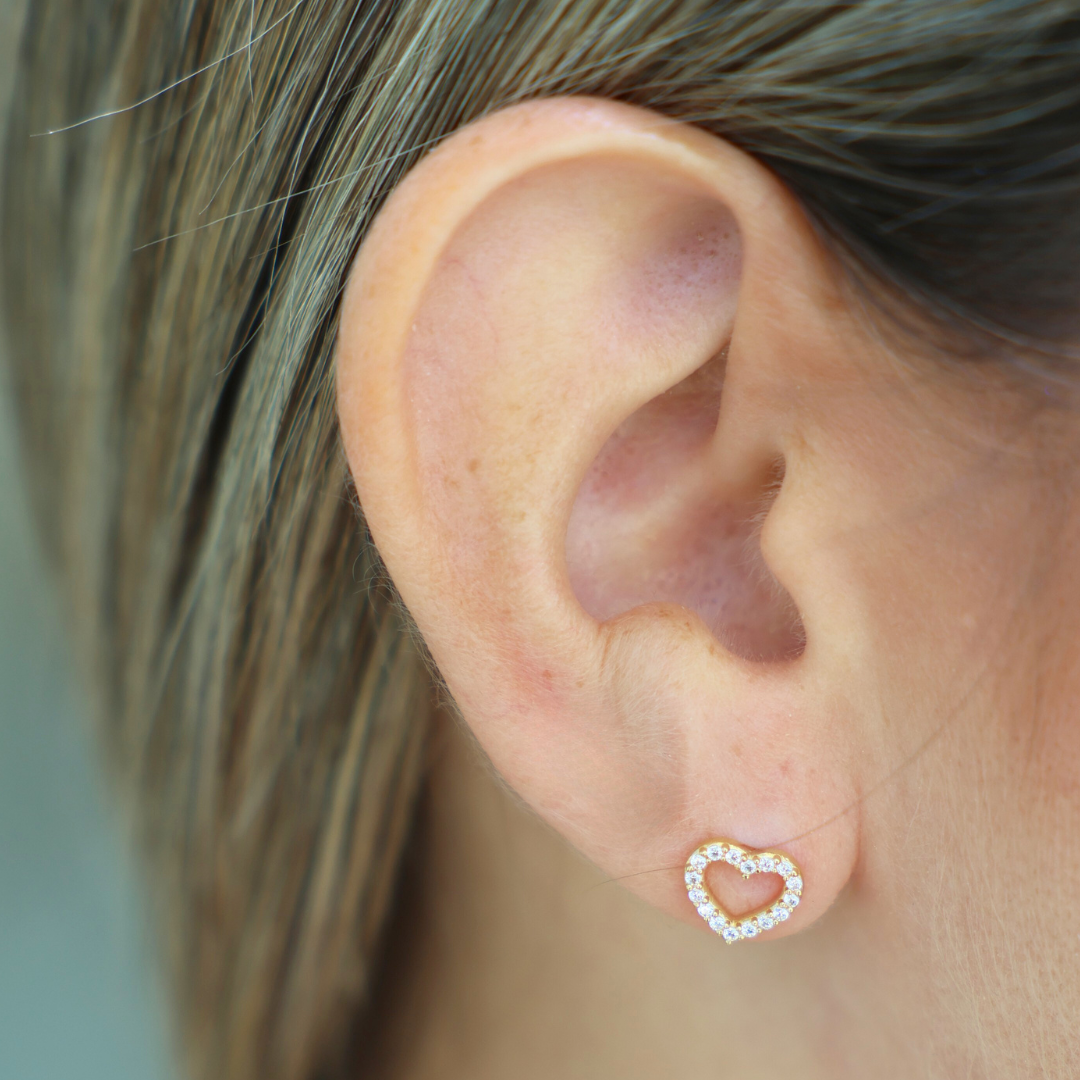 Heart Zirconia Earring