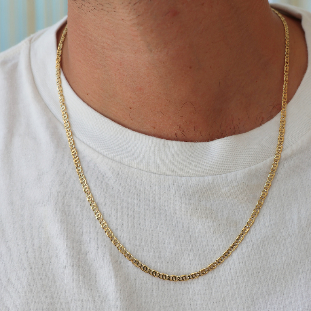 Tiger Eye Link Chain Solid