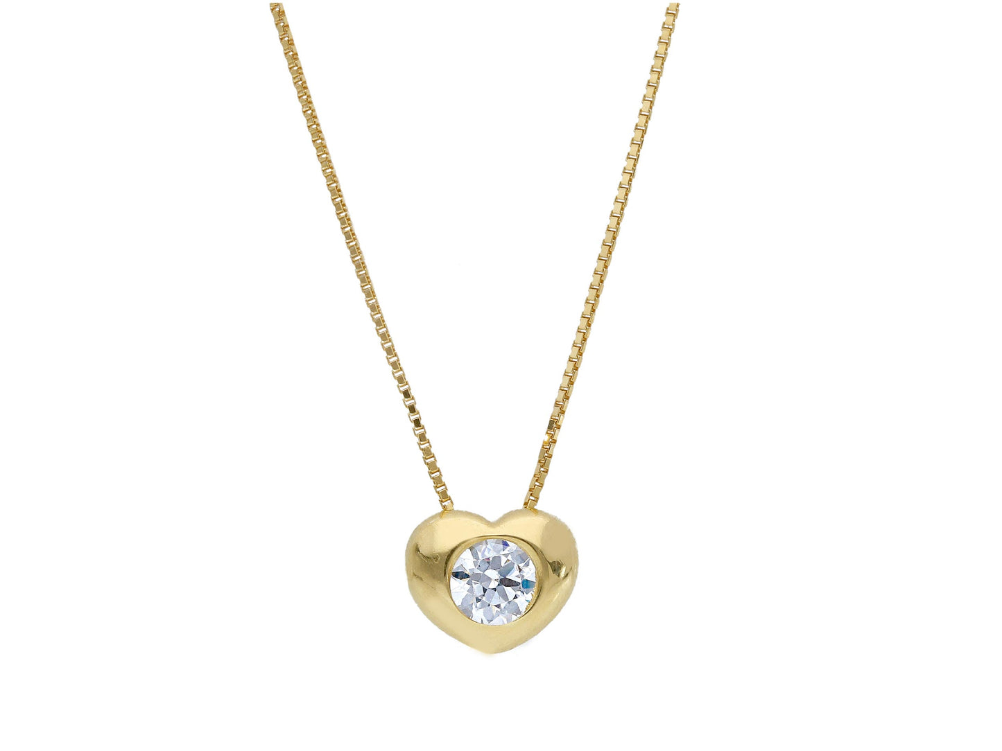 Heart Zirconia Necklace