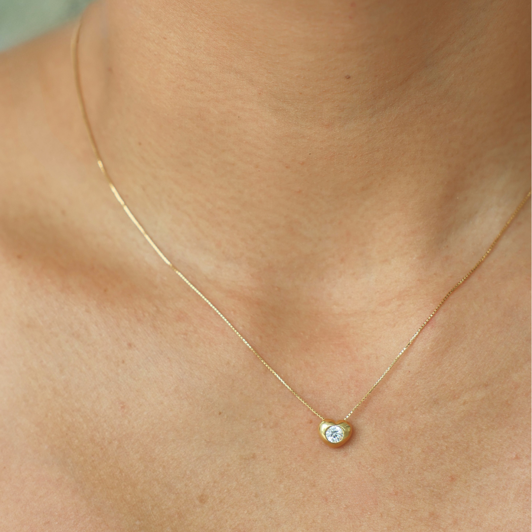 Heart Zirconia Necklace