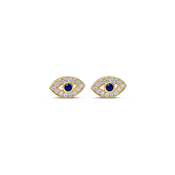 Eye Blue Zaphire Diamond Stud
