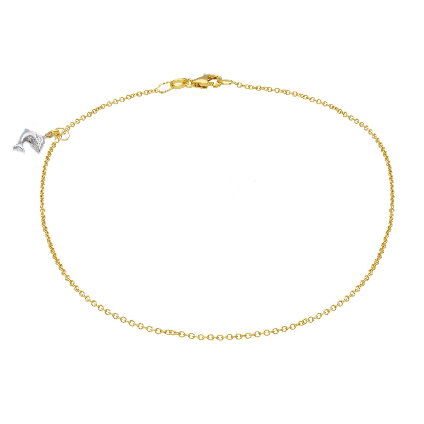 Gold Dolphin Anklet Two