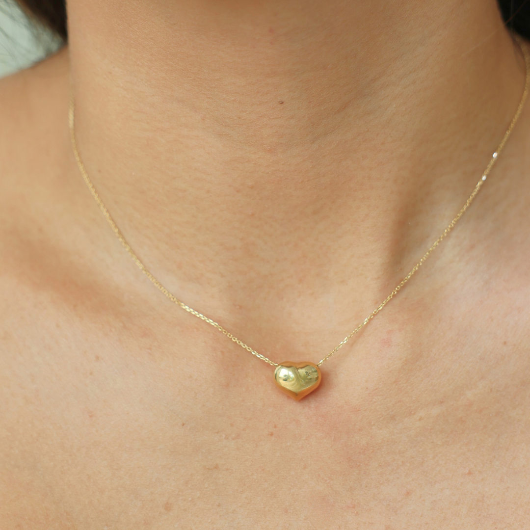 Heart Puff Necklace