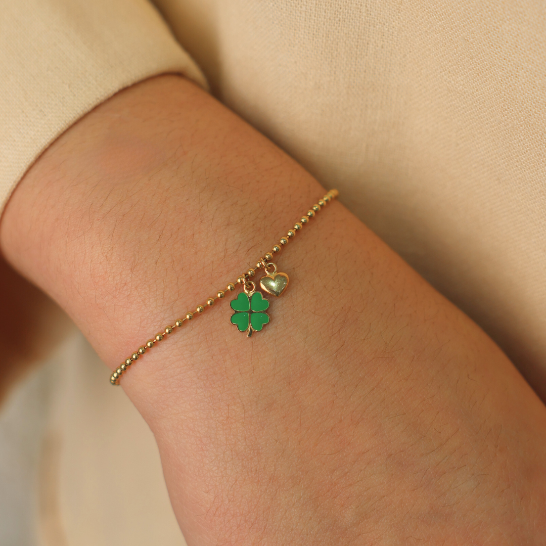 Heart and Clover Bracelet