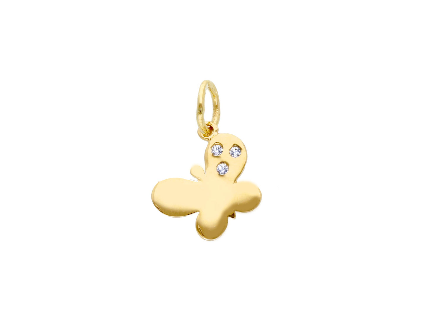 Butterfly With Cz Pendant