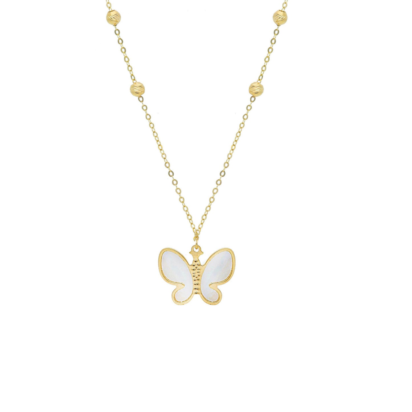 Mother Pearl Butterfly Necklace