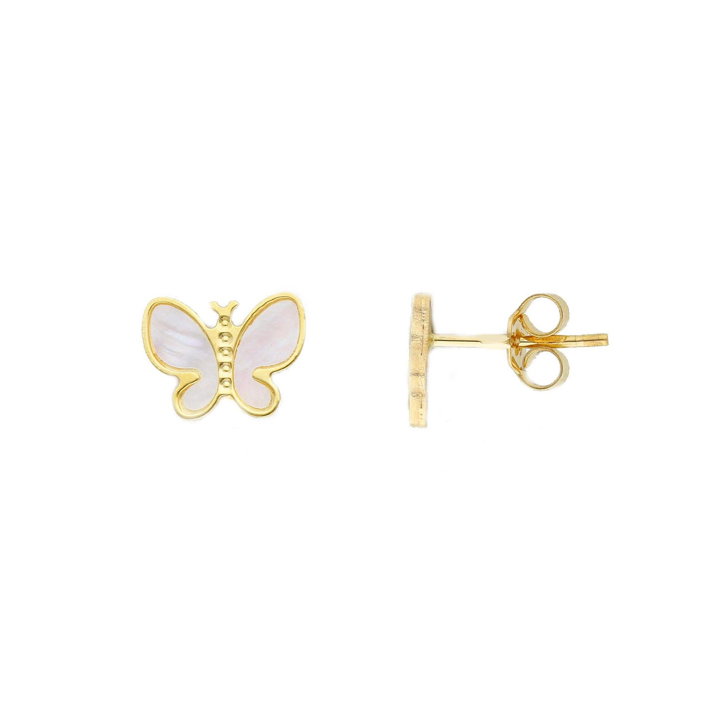 Butterfly Mother Pearl Stud