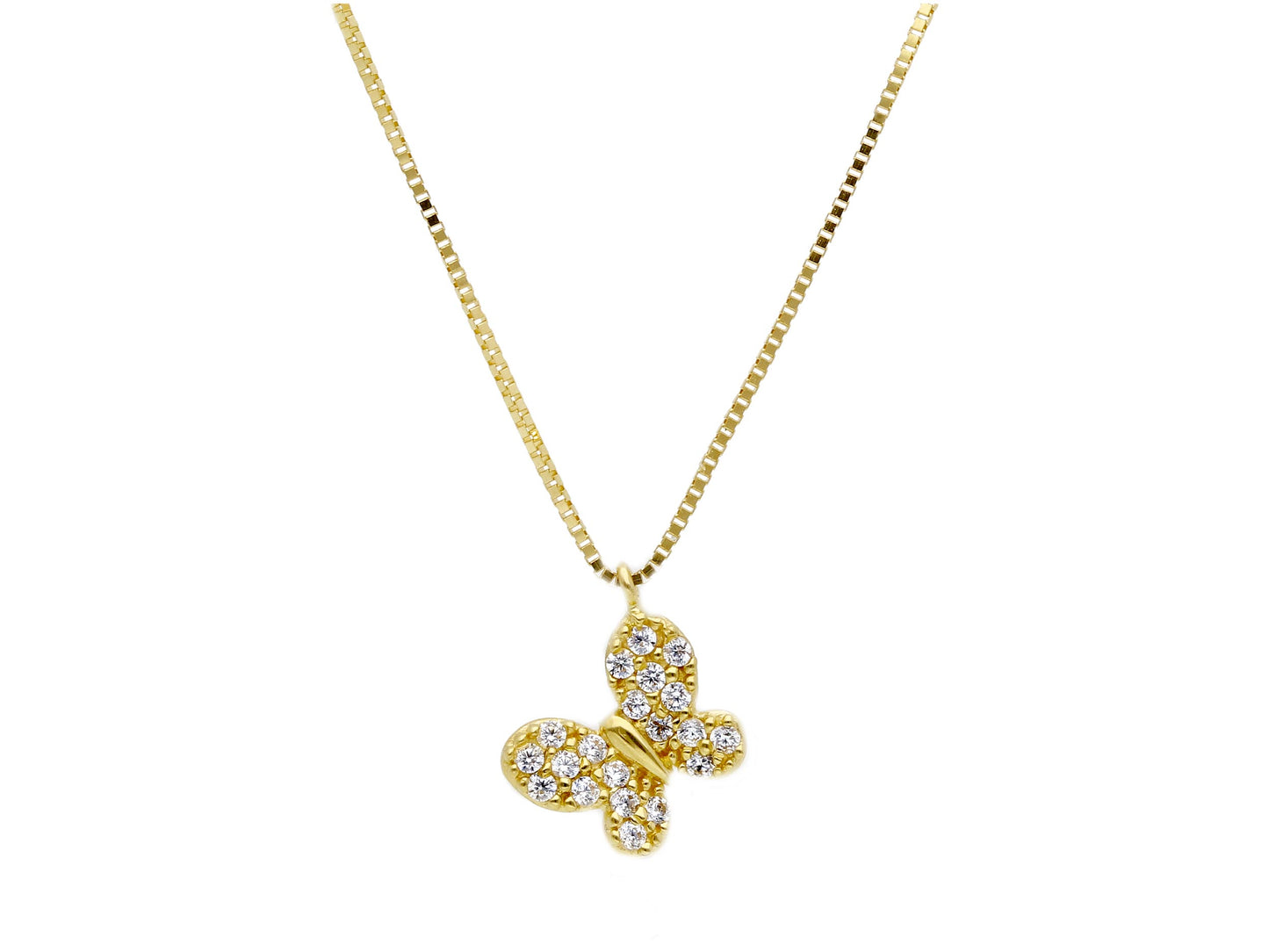 Butterfly Zirconia Necklace