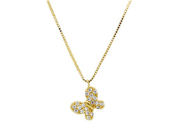 Butterfly Zirconia Necklace