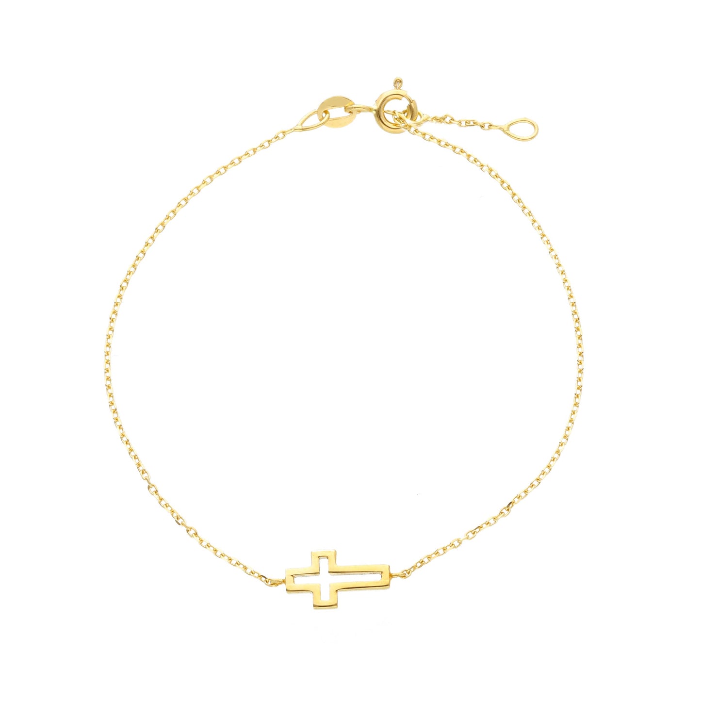 Open Cross Bracelet