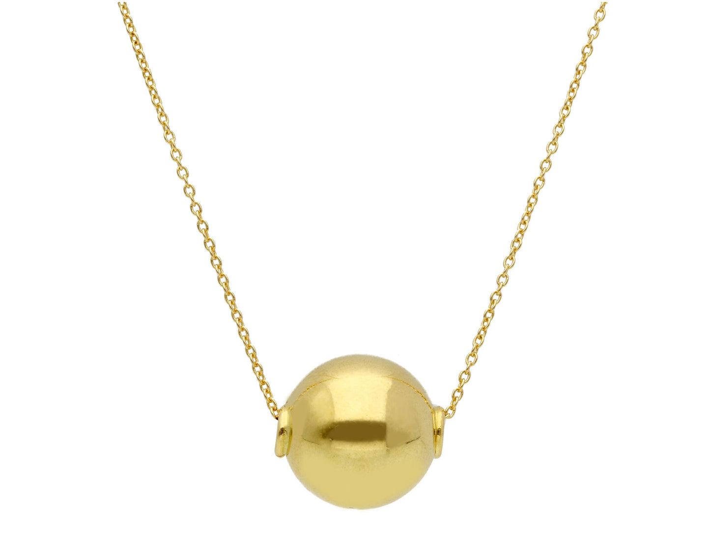 Circle puff necklace