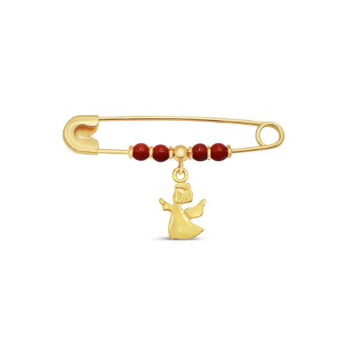 Angel Pin with Coral