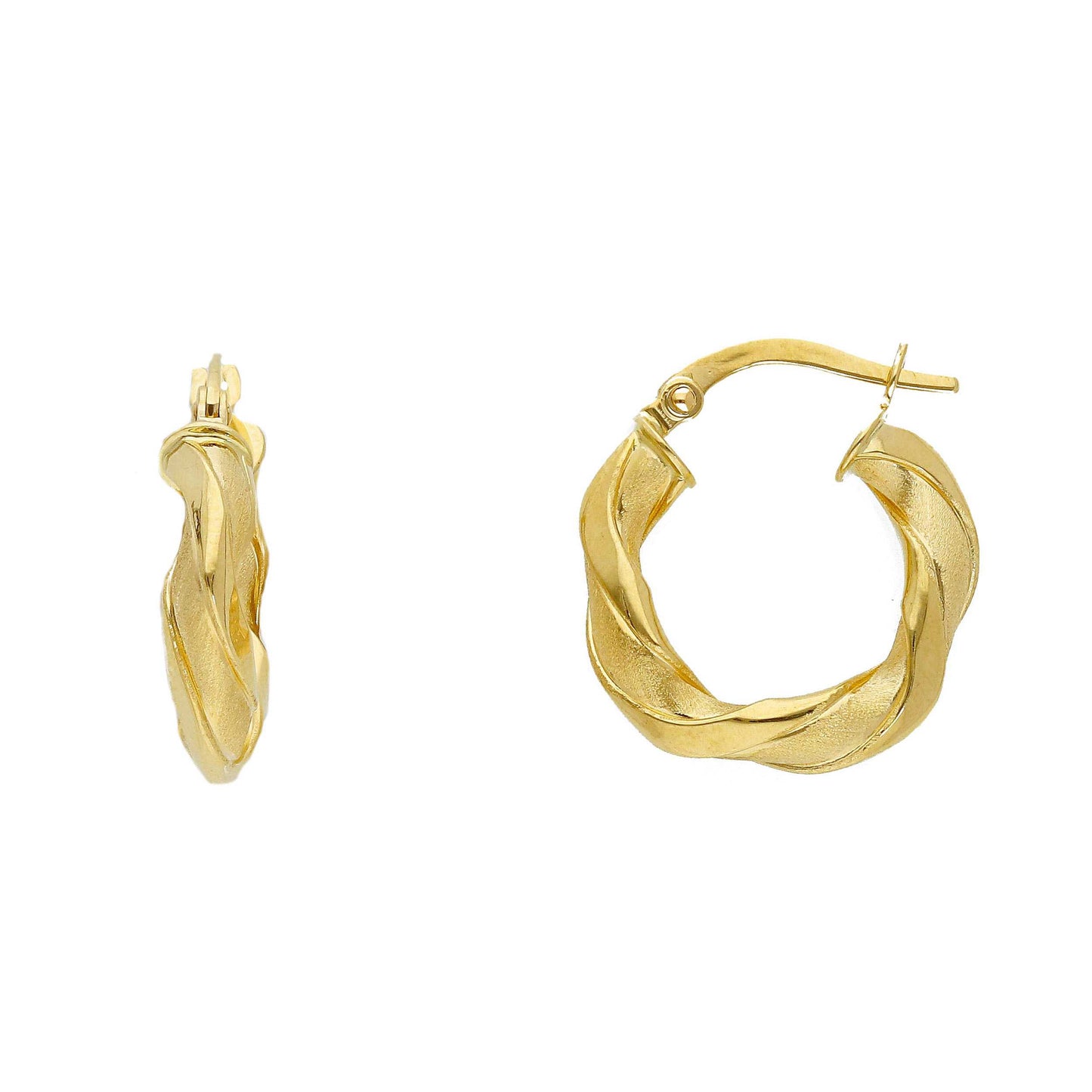 Fancy Style Braided Hoops Small