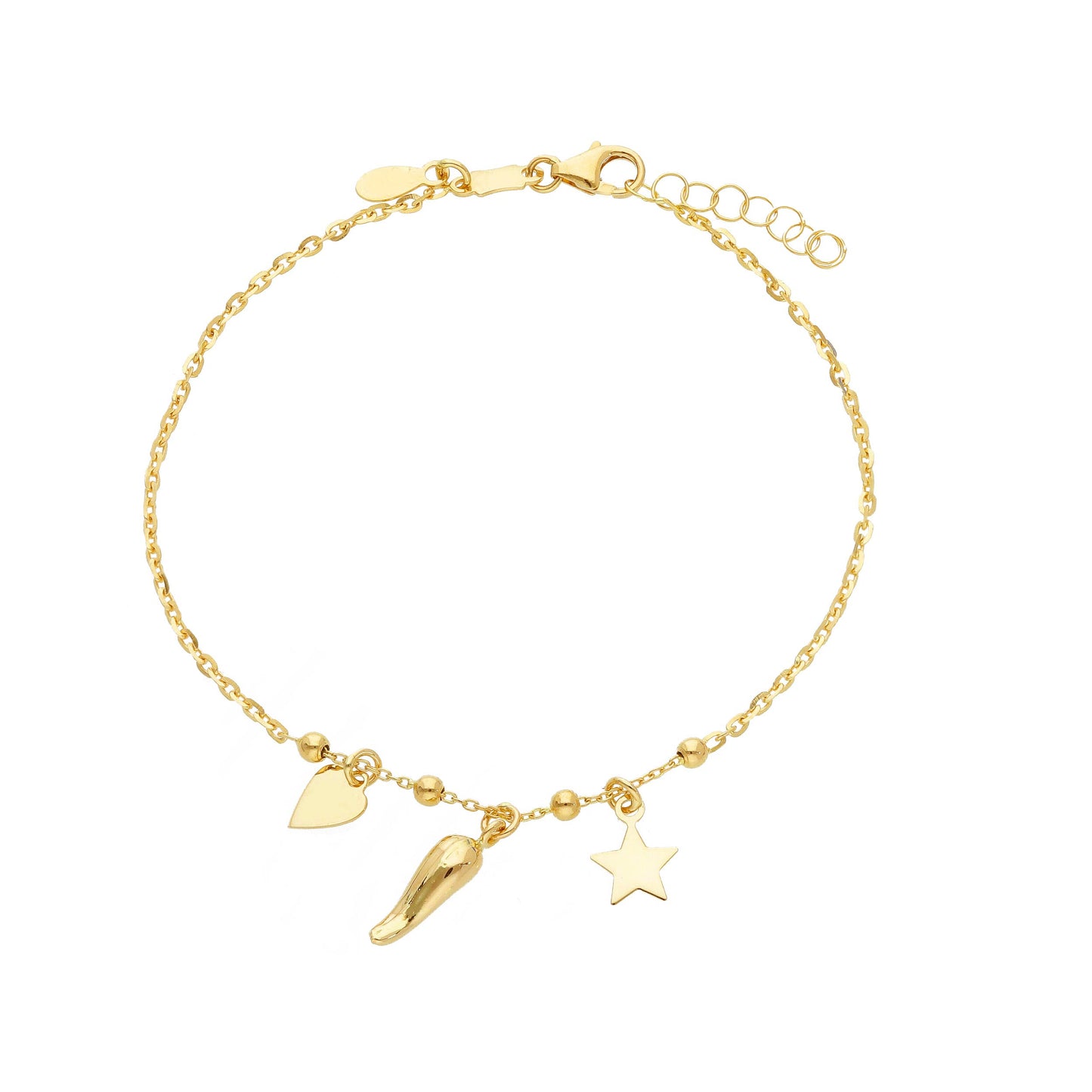 Heart Cuerno and Star Bracelet