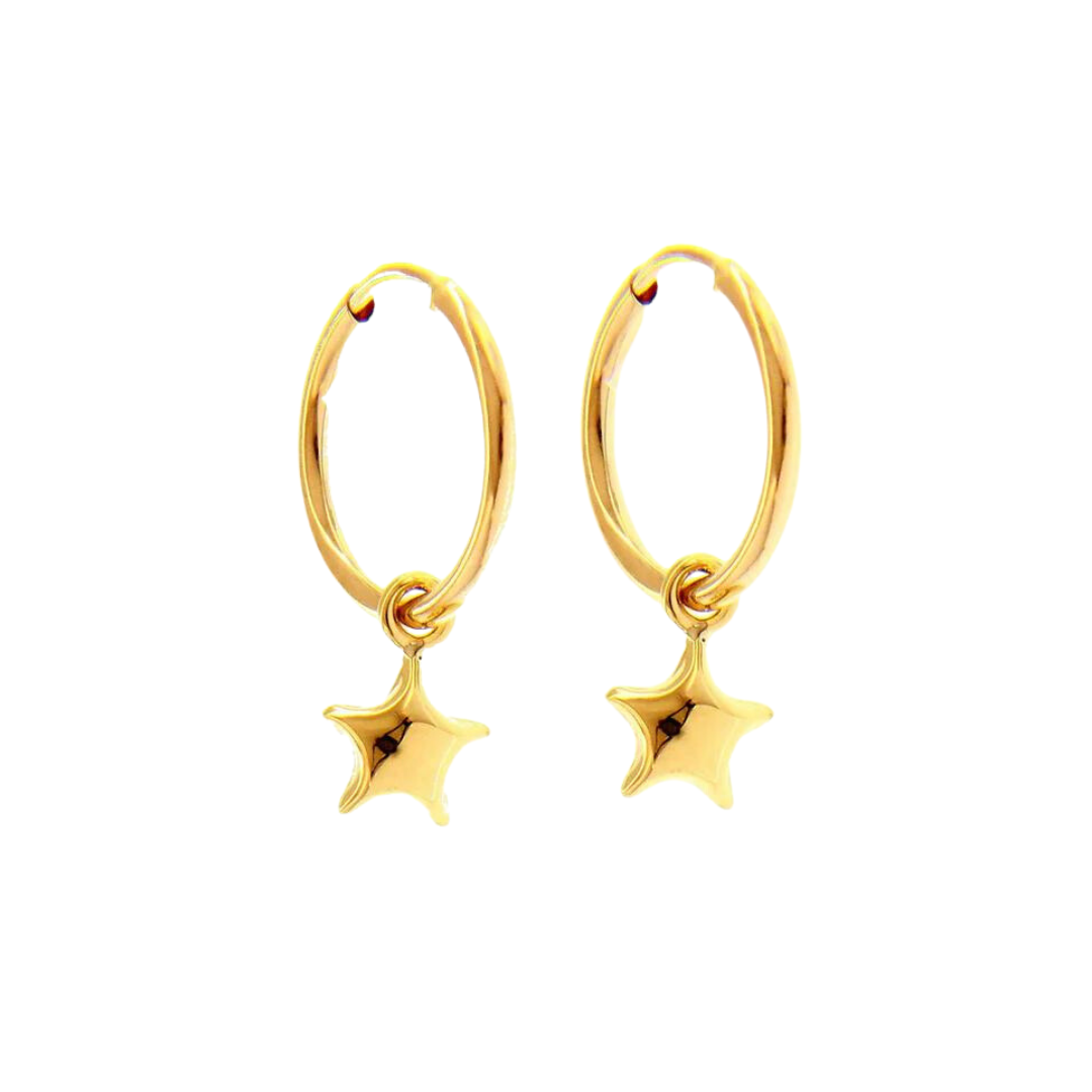 Aros de hojaldre de estrella
