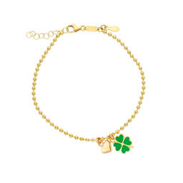 Heart and Clover Bracelet