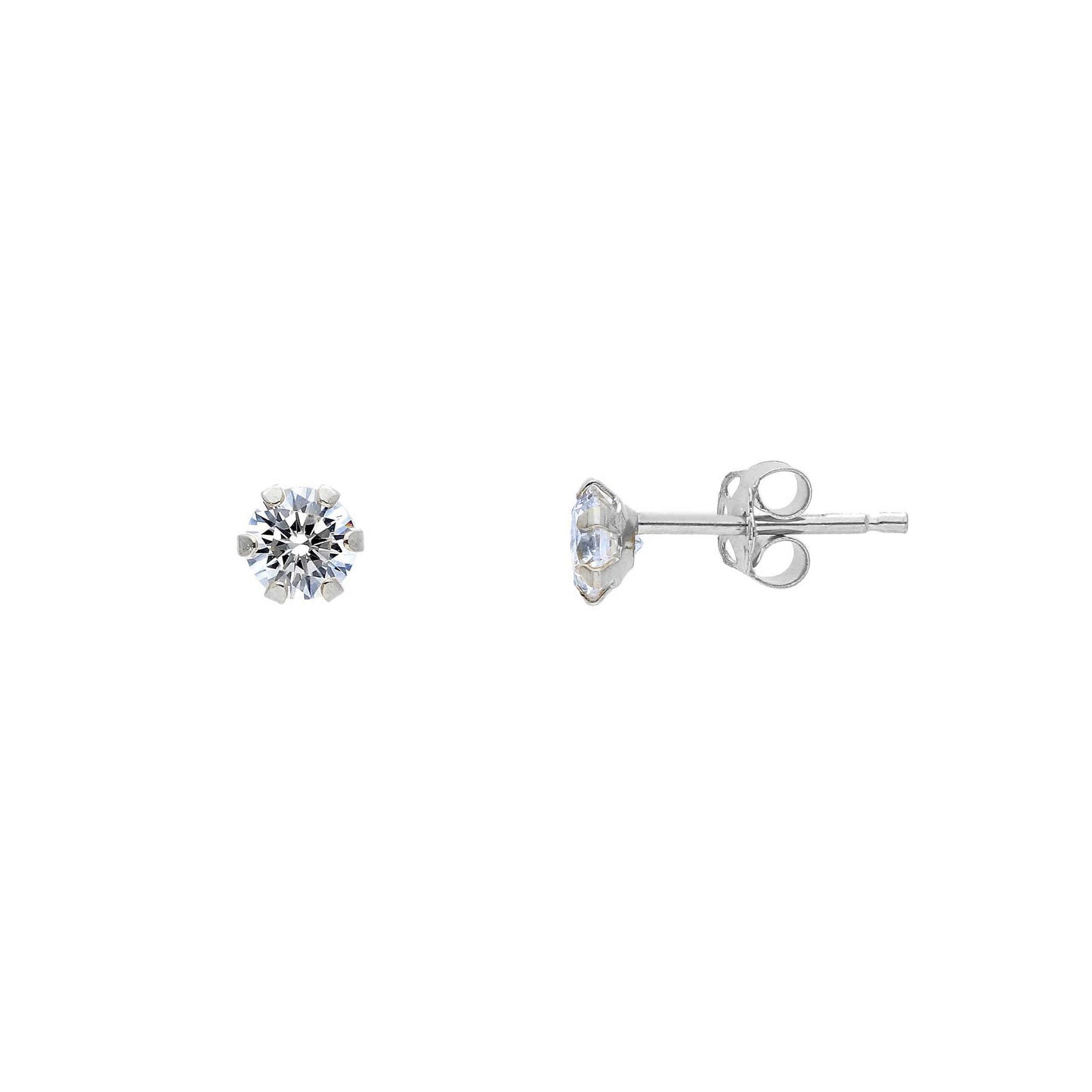 Circle Zirconia Stud