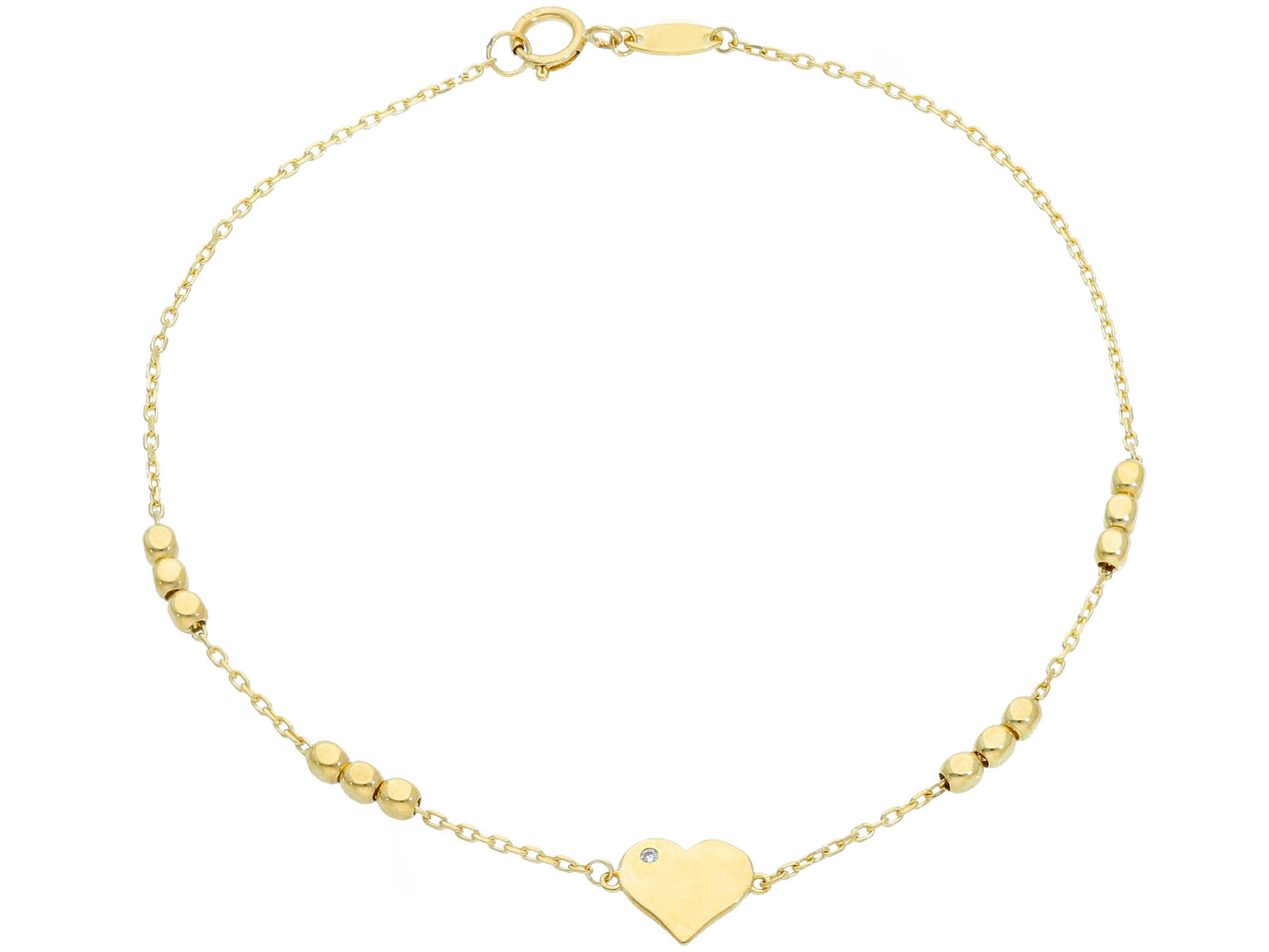 Heart and balls bracelet