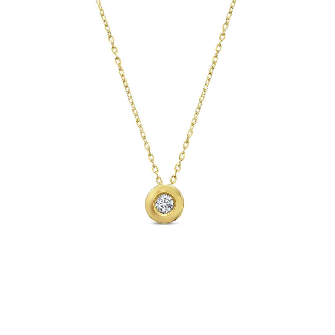 Circle Cz Necklace