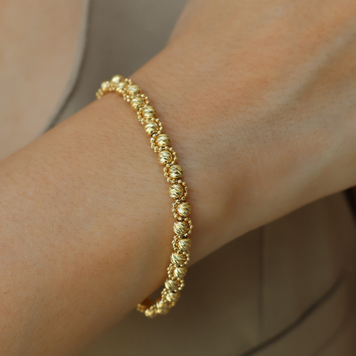 Diamond Cut Balls Bracelet
