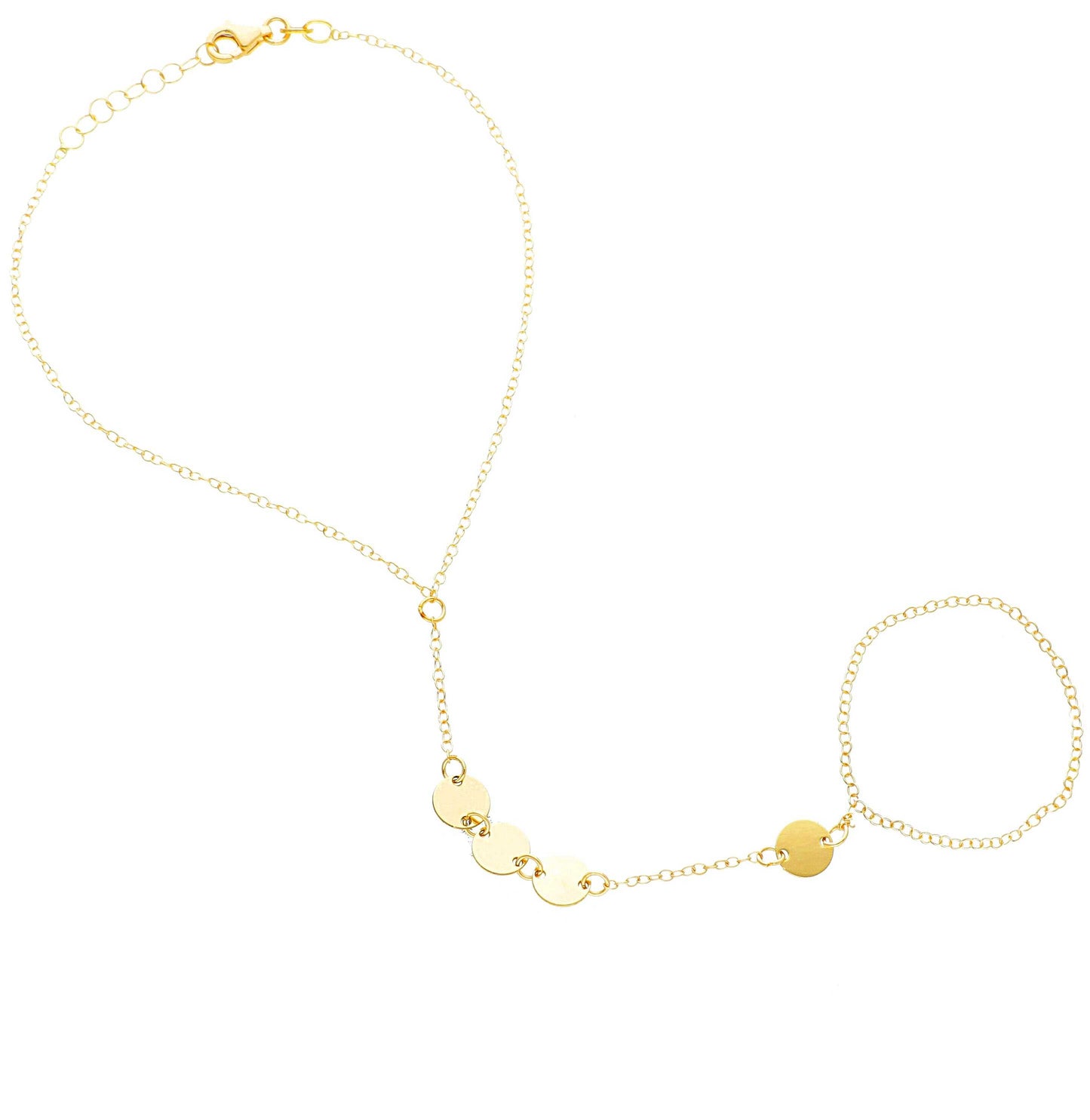 Flat Circle Bracelet and Ring