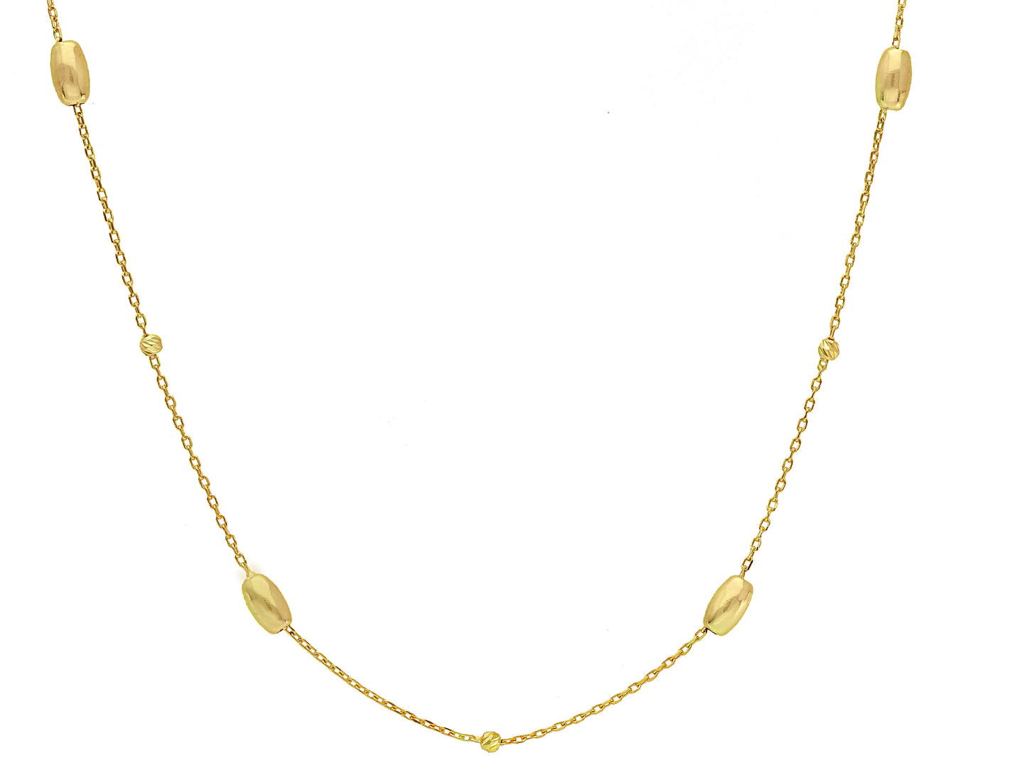 Necklace fancy oval