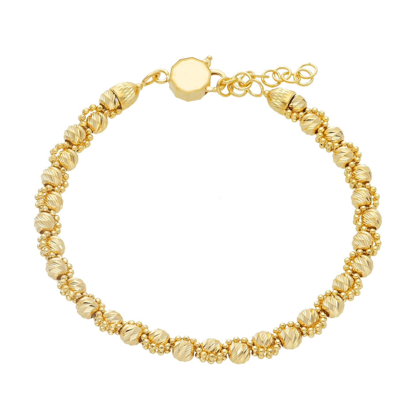 Diamond Cut Balls Bracelet