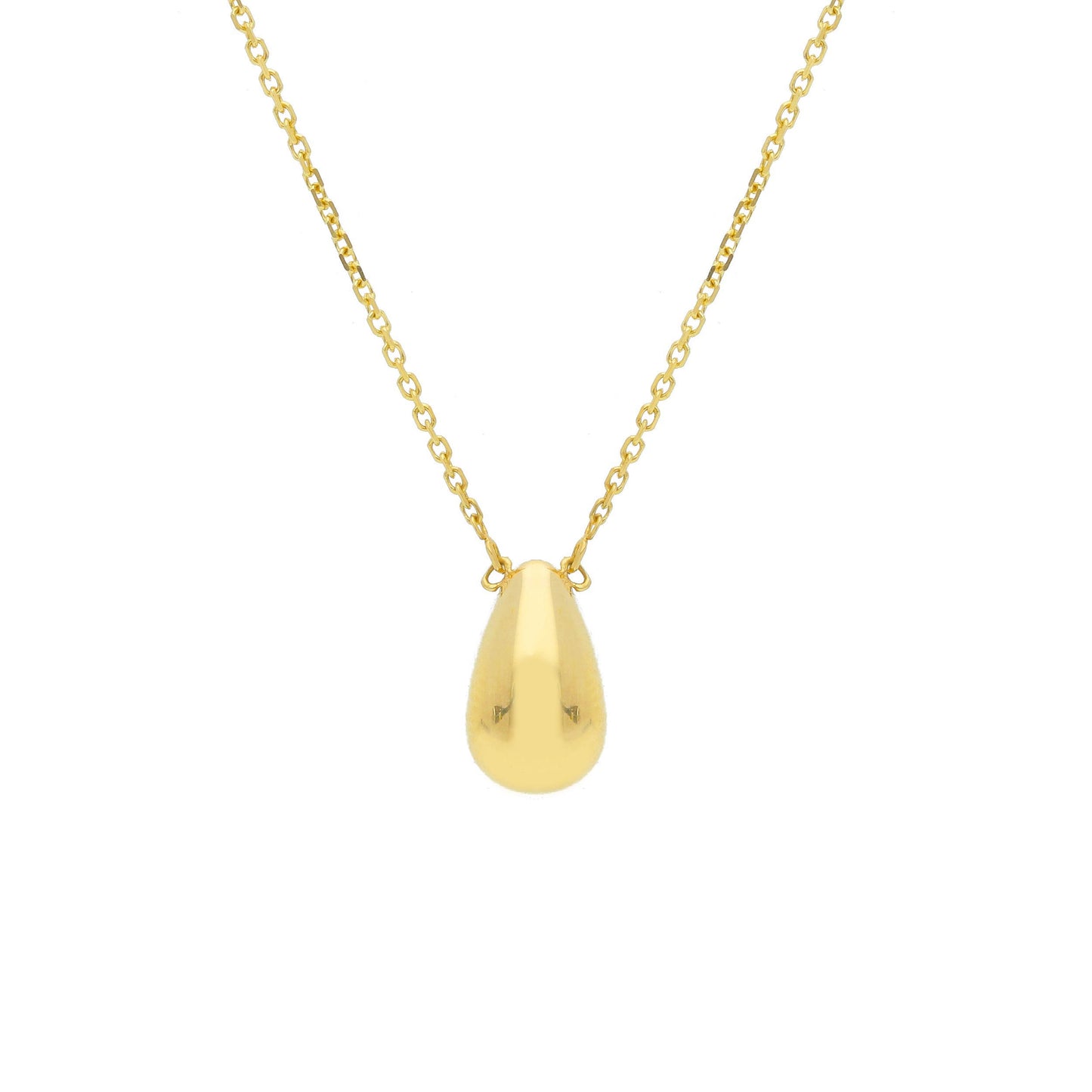Small Drop Puff Necklace