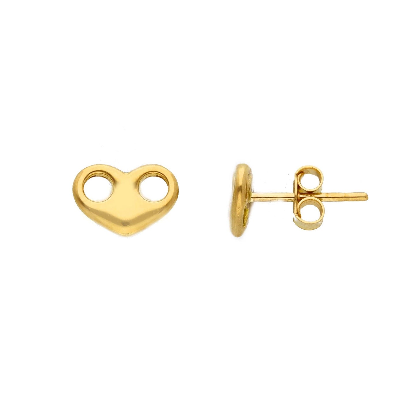 Mariner Style Heart Earring Medium