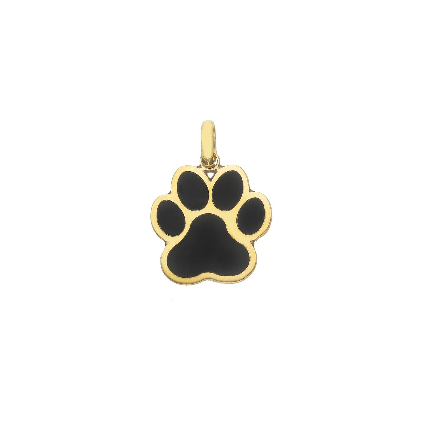 Black Dog Paw Print