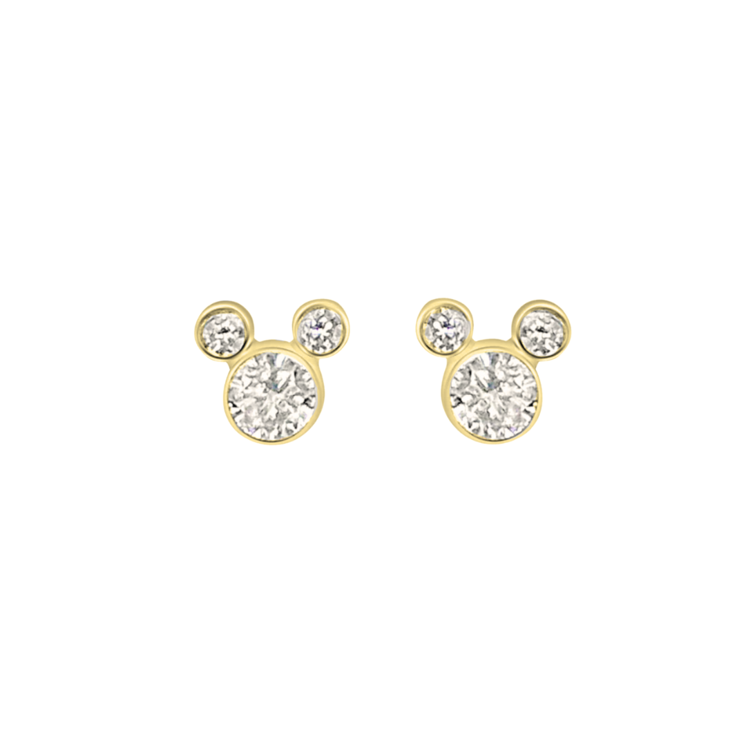Small Mickey Cz Baby Stud