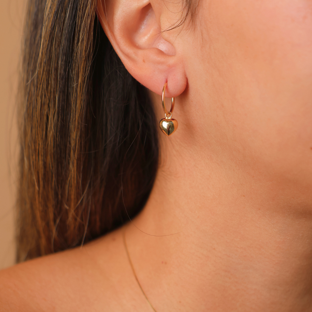 Aros de hojaldre de corazón