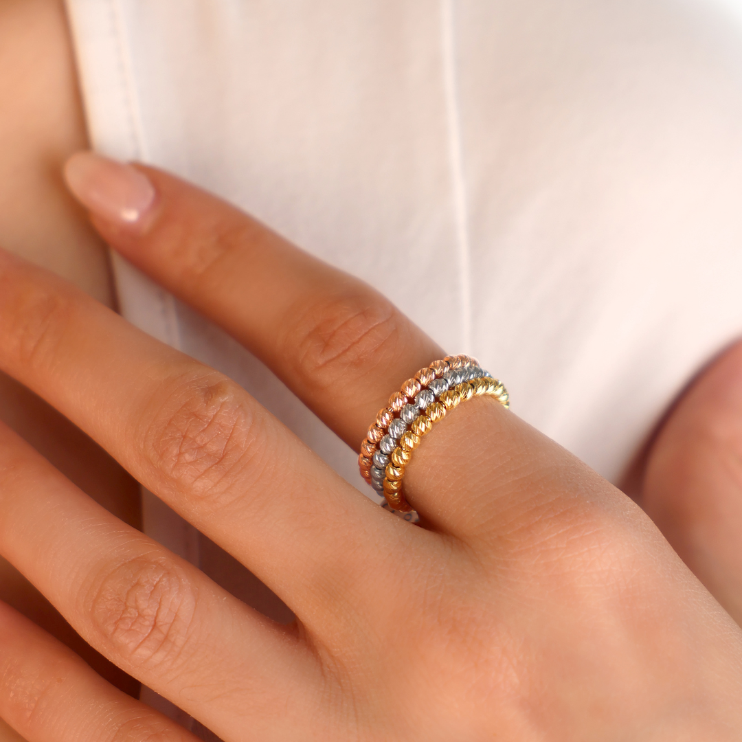 Diamond cut ring