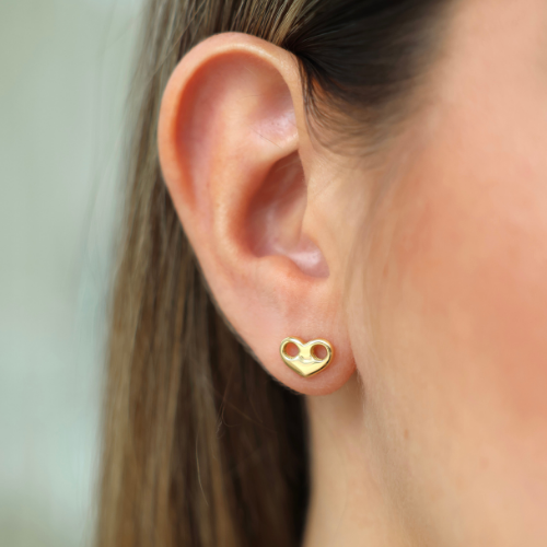Mariner Style Heart Small Earring