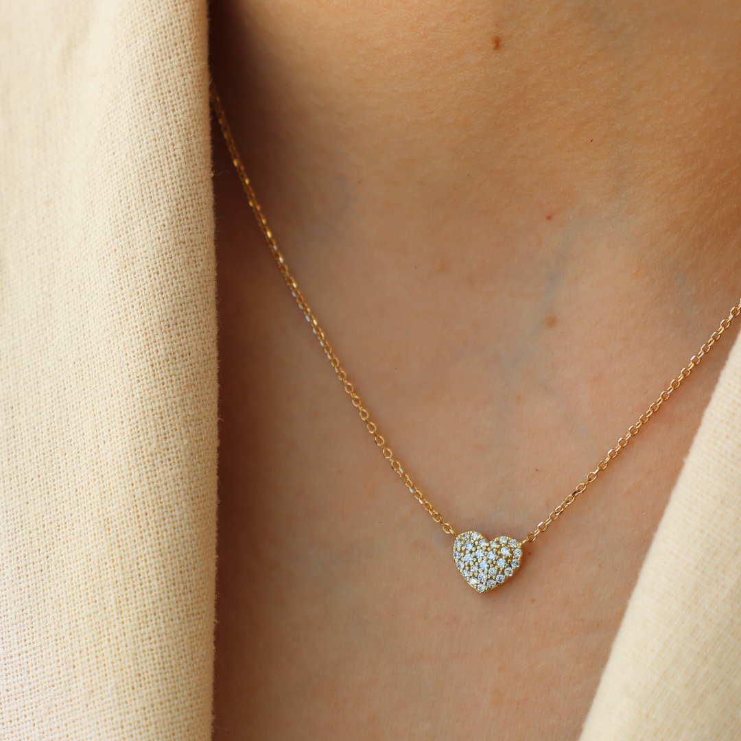 Cz Heart Necklace