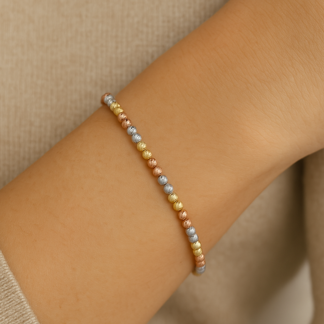 Diamond Cut Balls Bracelet