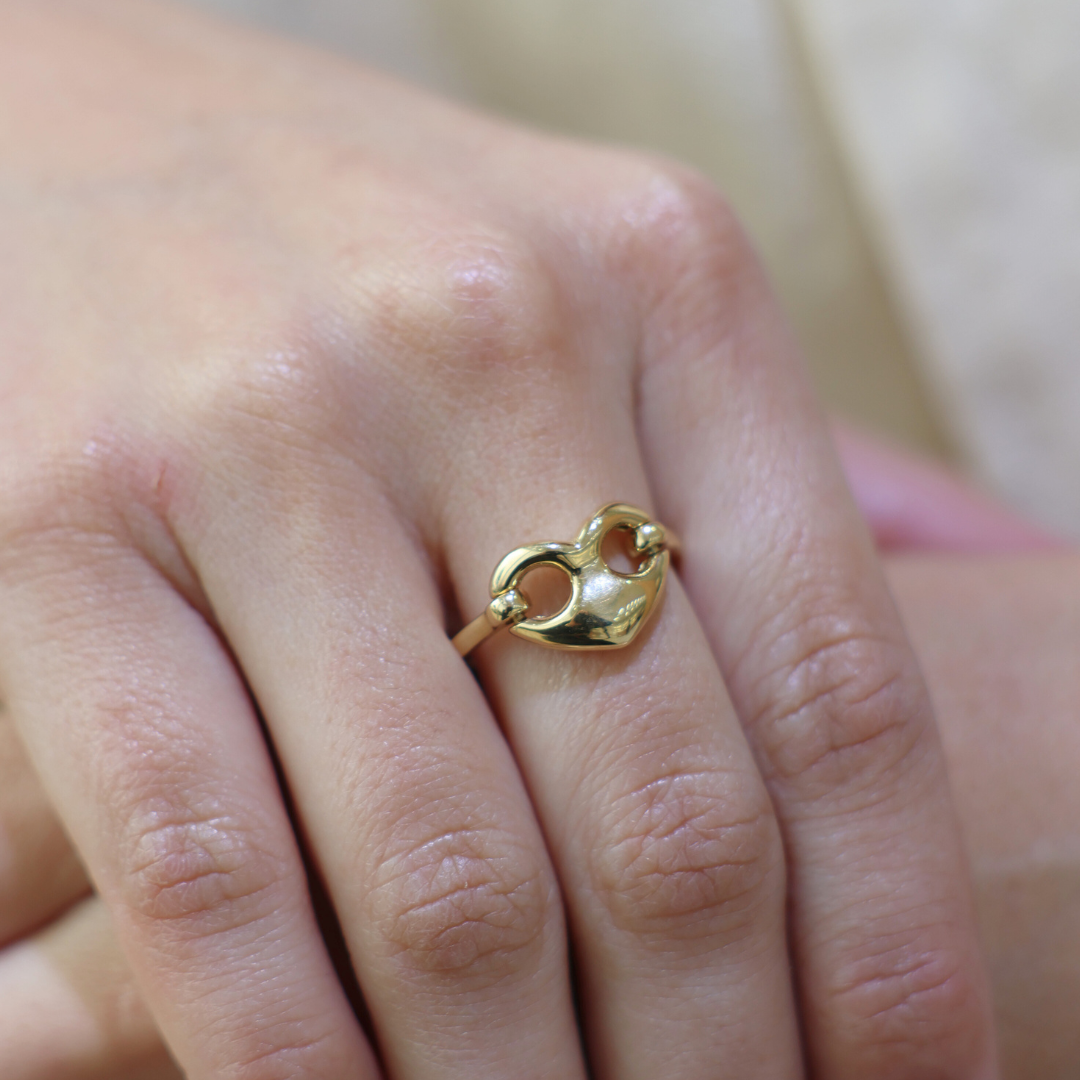 Mariner Style Heart Ring