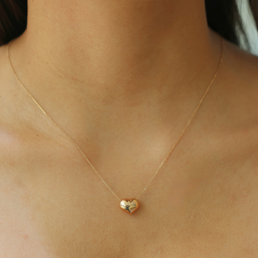 Heart Puff Necklace
