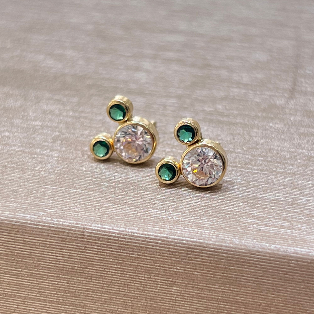 Small Mickey Colors Baby Stud Green