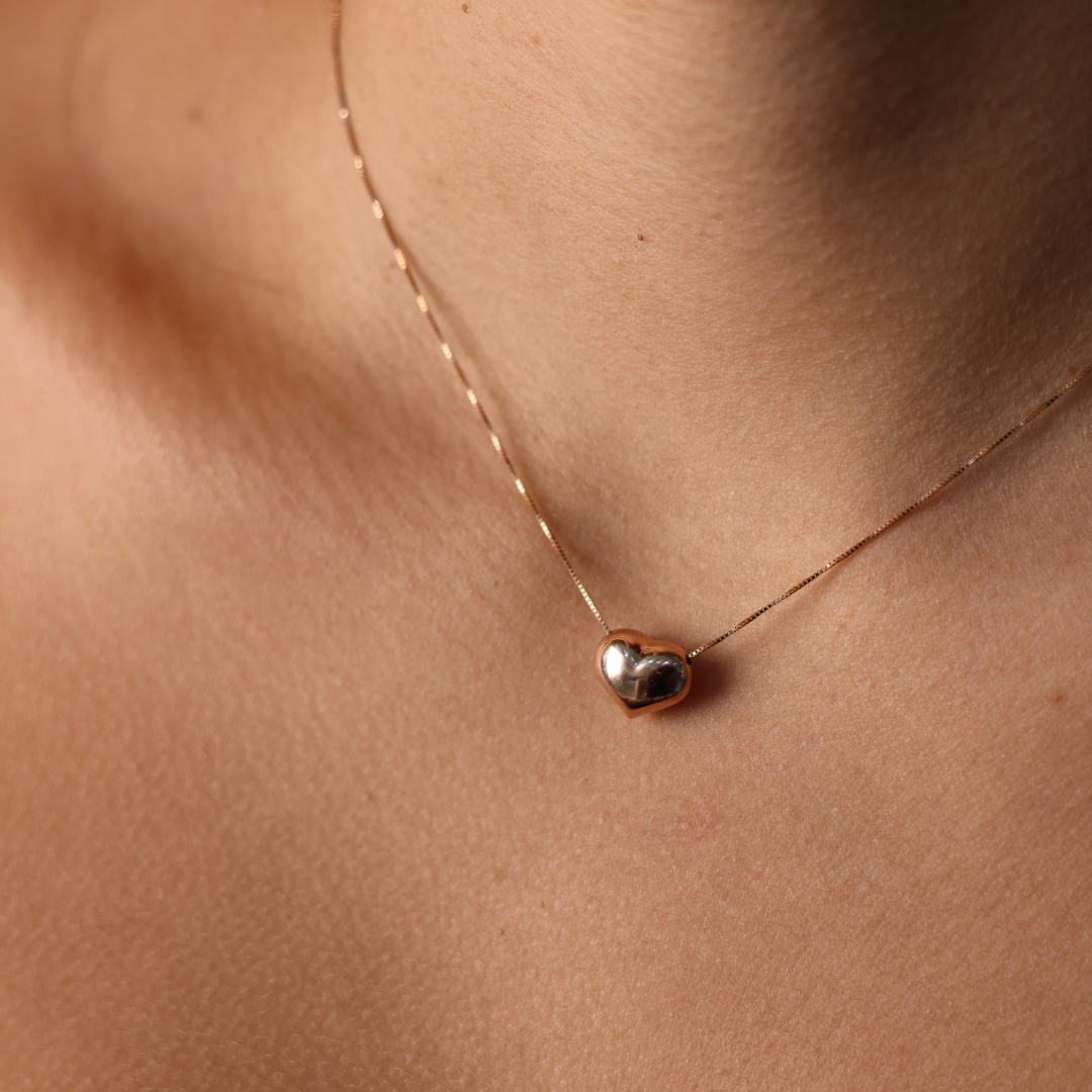 Puff Heart Necklace
