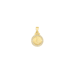 Cz Milagrosa Medal Pendant