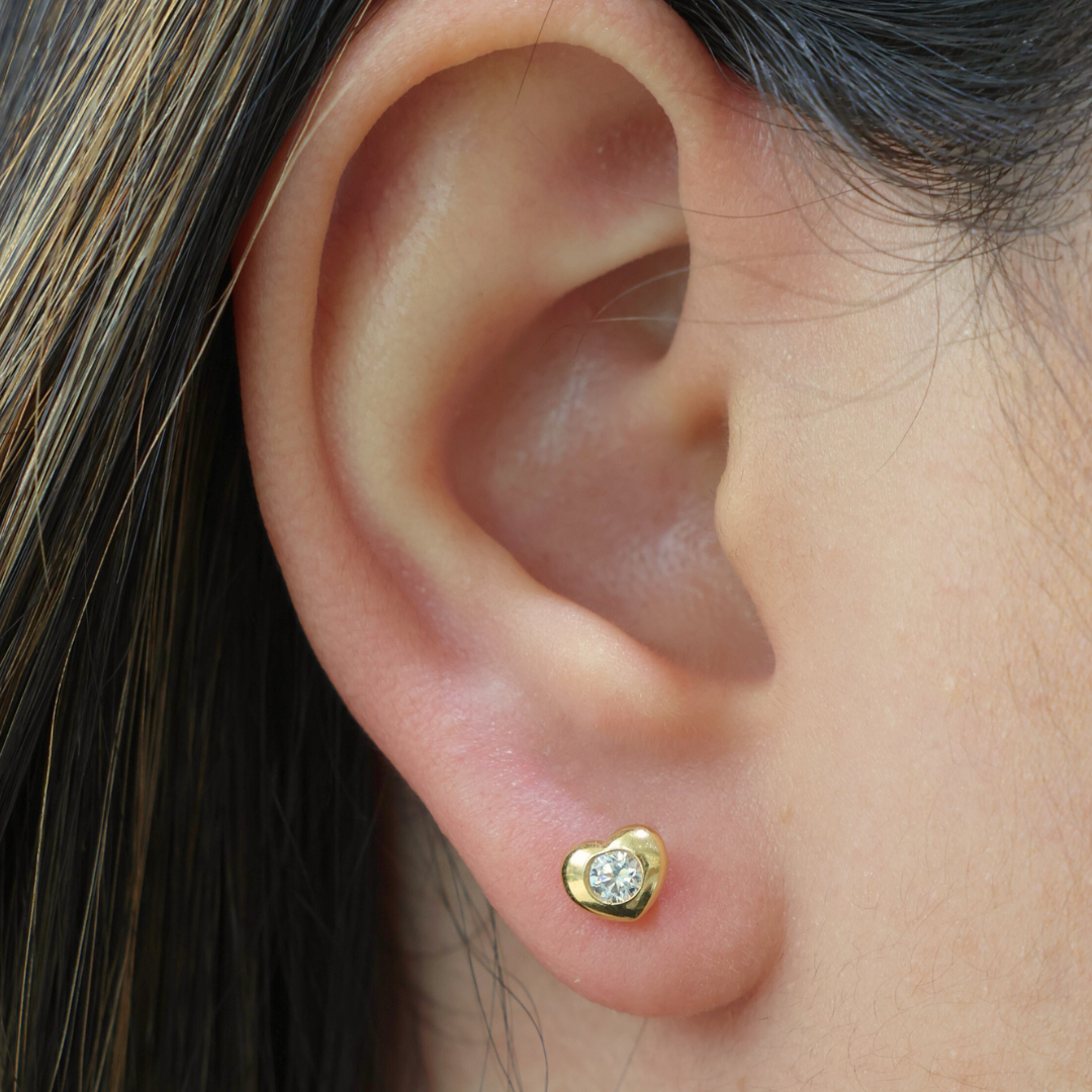 Heart Cz Stud
