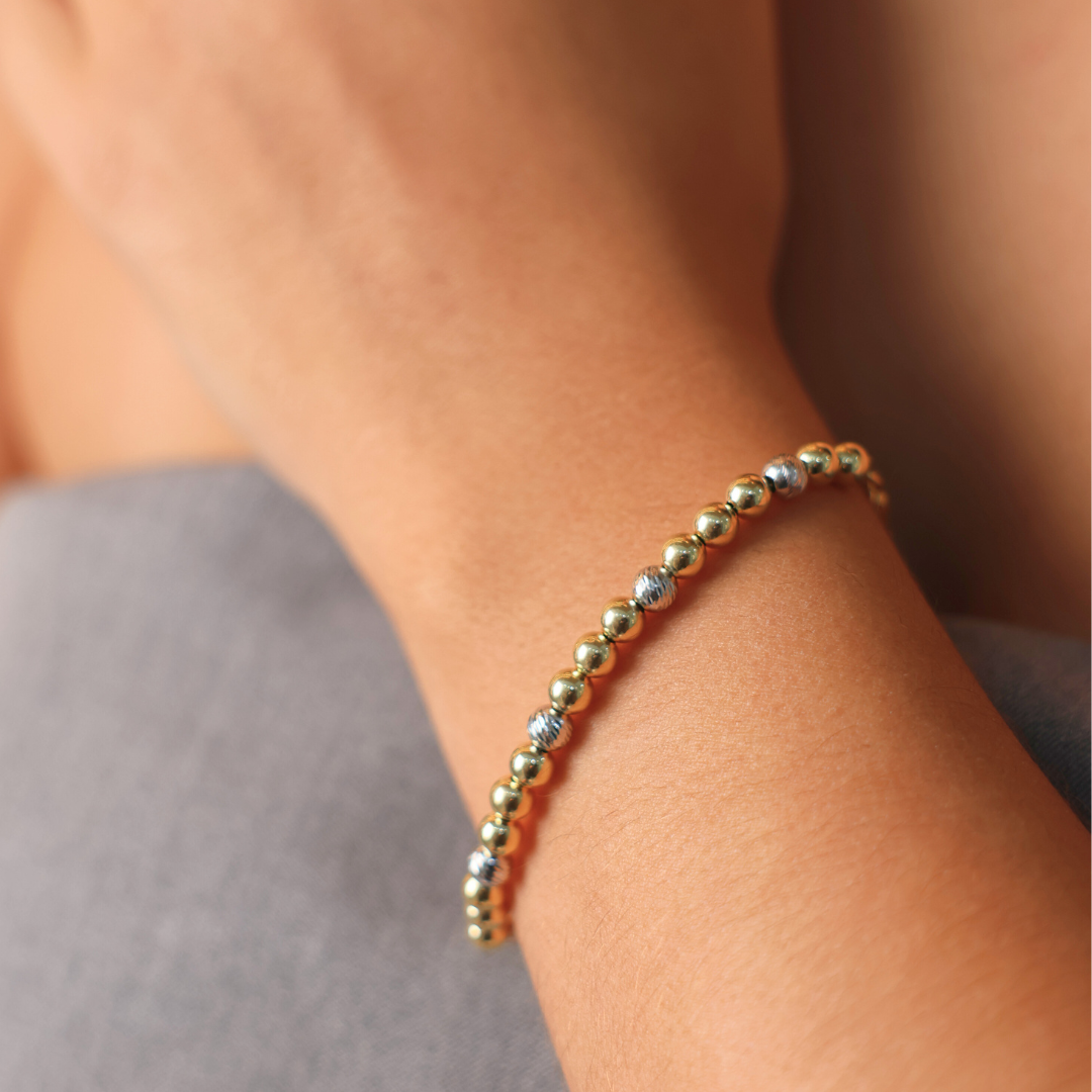 Diamond cut Balls Bracelet