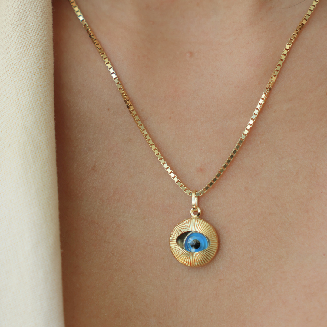 ojos de turco azul