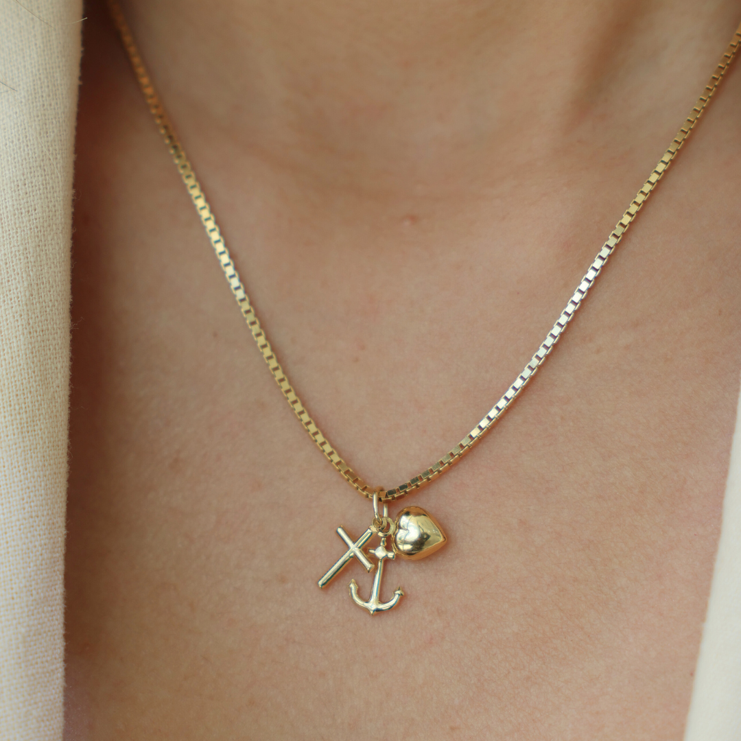 Anchor, Cross, and Heart