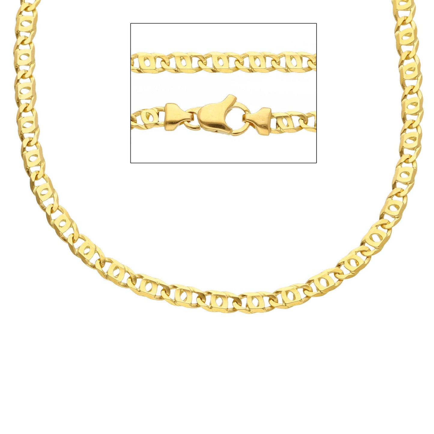 Tiger Eye Link Chain Solid