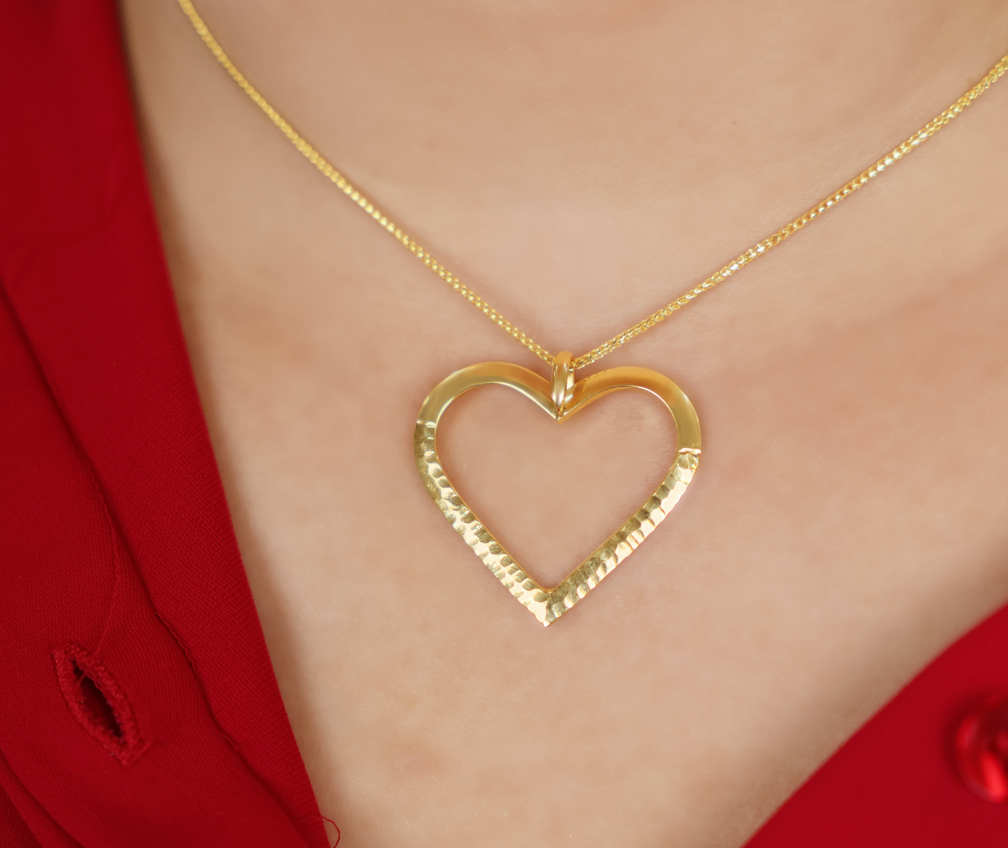 Corazón abierto con corte de diamante