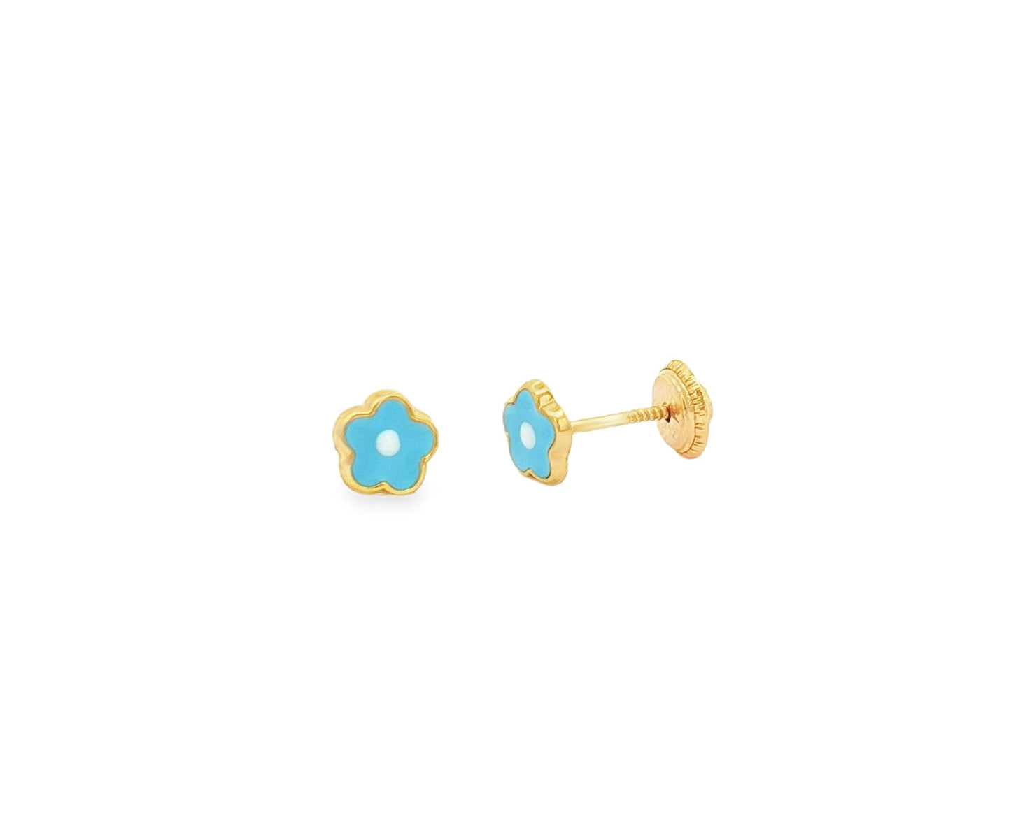 Blue Flower Baby Stud