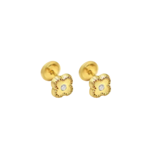 Flower Stud Cz