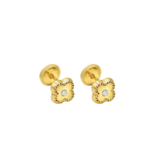 Flower Stud Cz